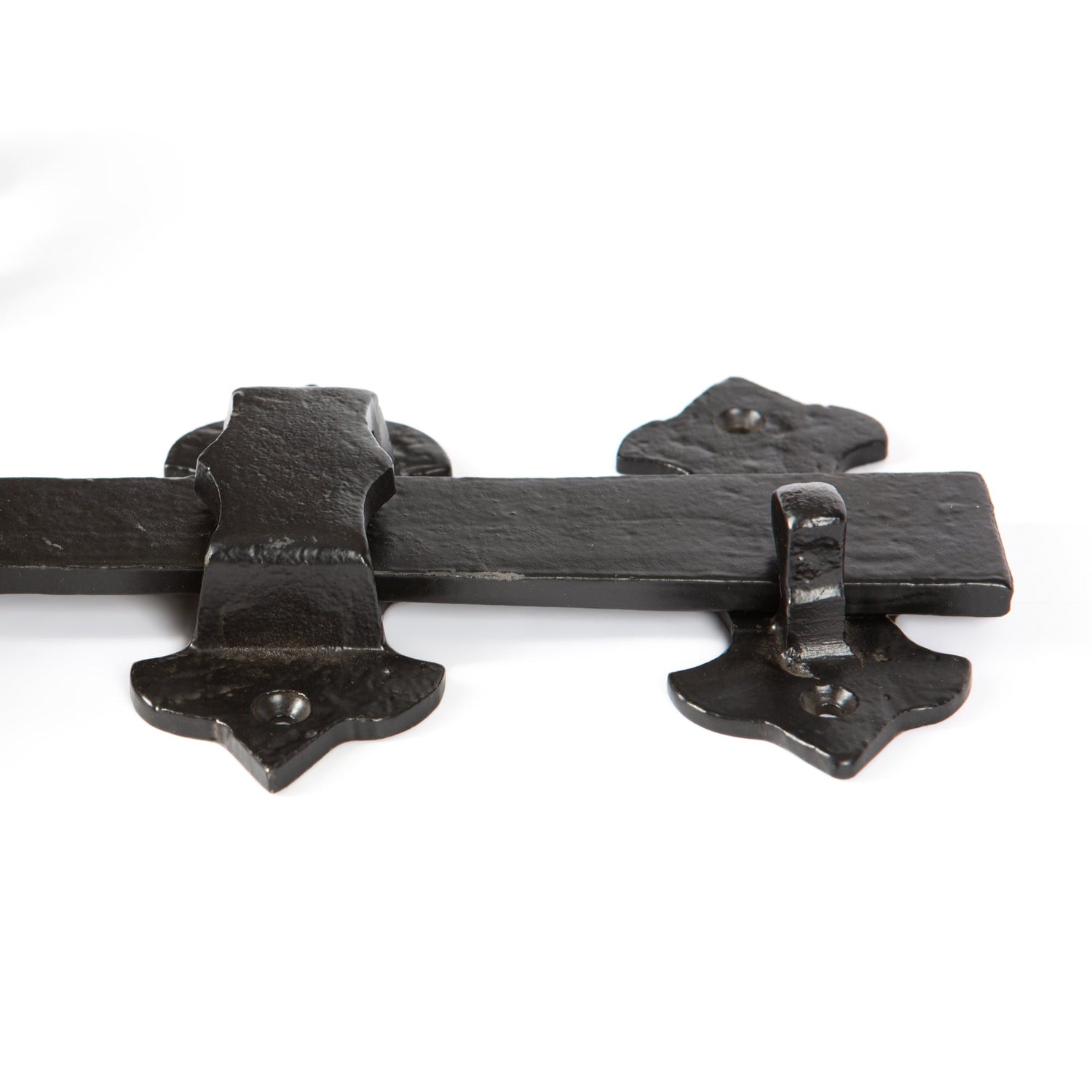 Rose Ring Gate Latch - 285mm - Black
