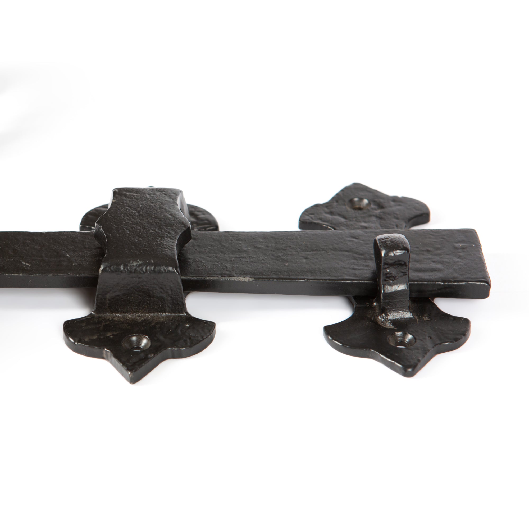 Rose Ring Gate Latch - 285mm - Black