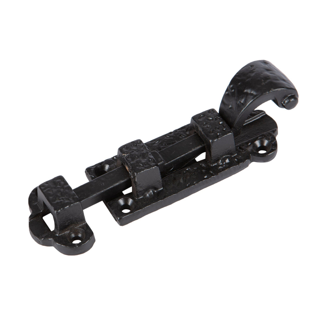 90mm Black Straight Antique Fish Tail Surface Bolt