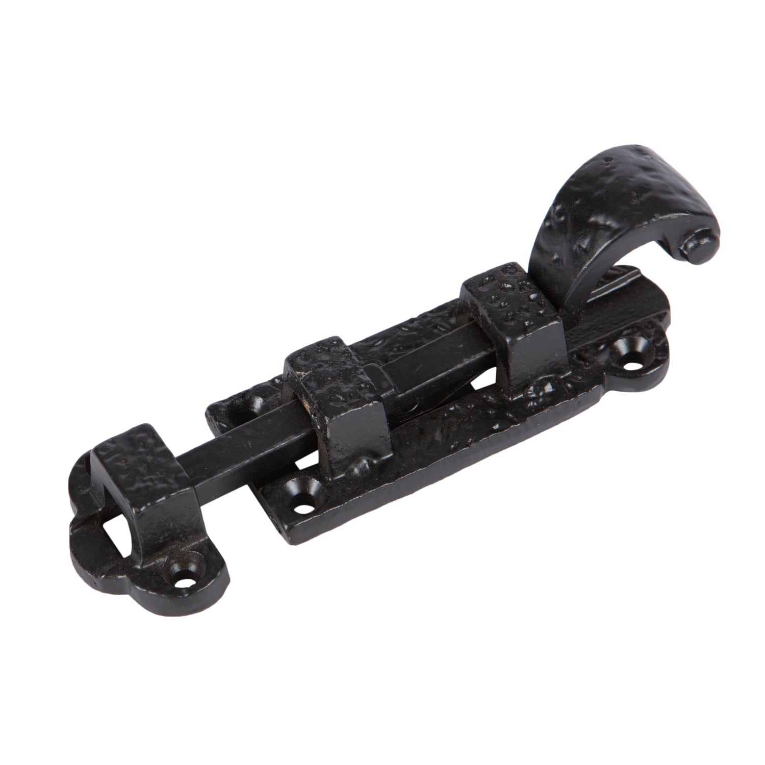 90mm Black Straight Antique Fish Tail Surface Bolt