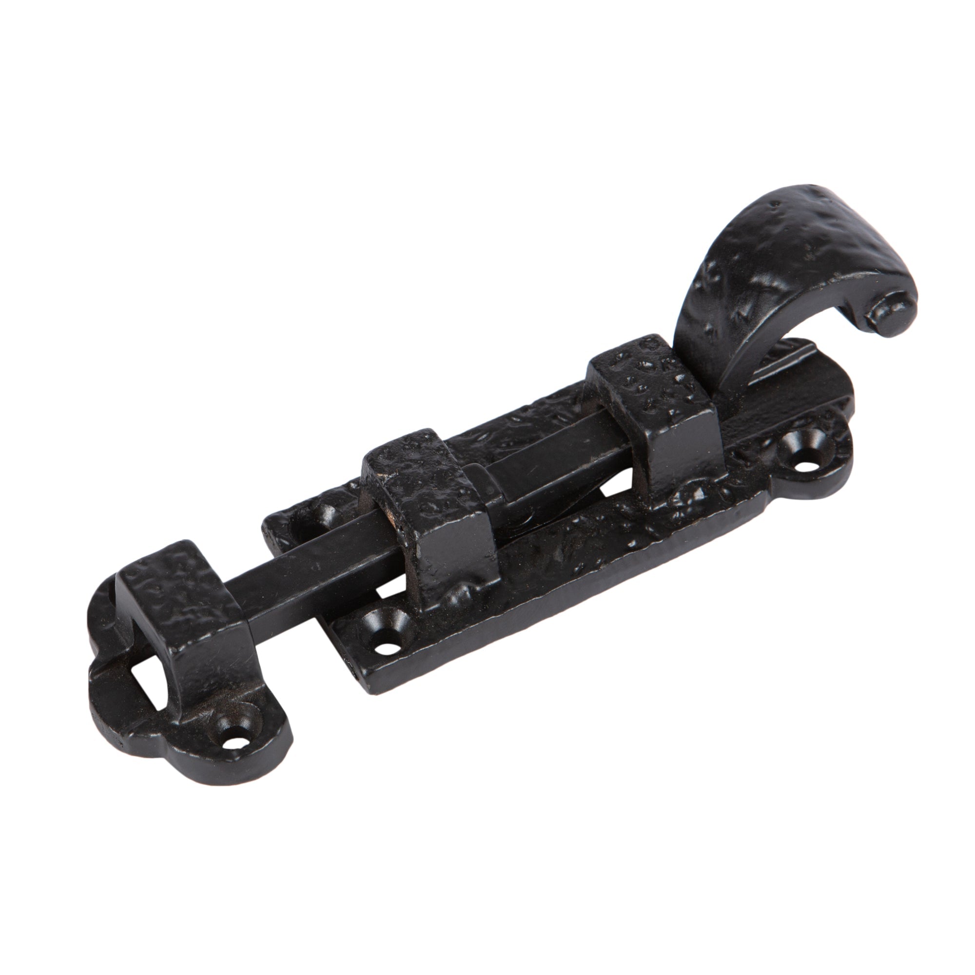 90mm Black Straight Antique Fish Tail Surface Bolt