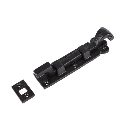 155mm Black Cranked Antique Fish Tail Bolt