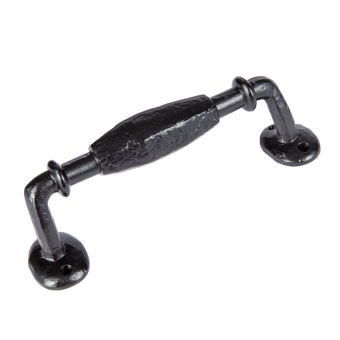 300mm Black Offset Wrought Iron Door Handle
