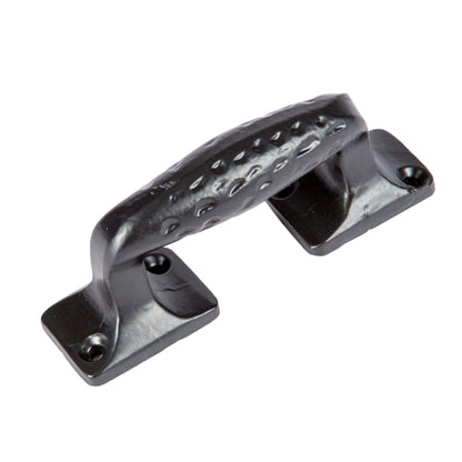 100mm Black Forged Barn Door Handle