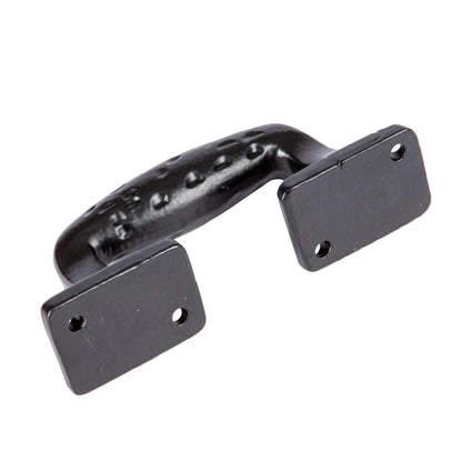100mm Black Forged Barn Door Handle
