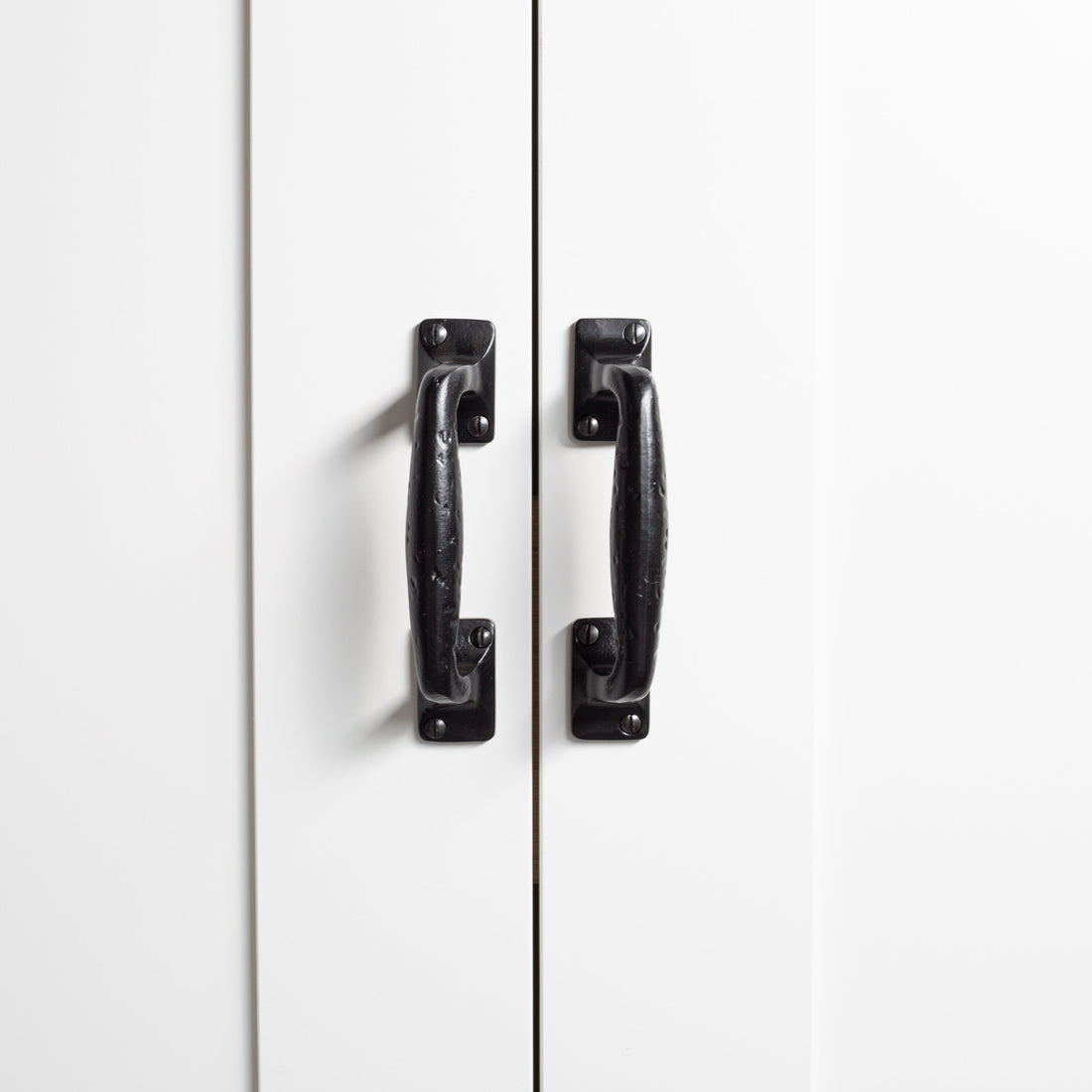 150mm Black Forged Barn Door Handle