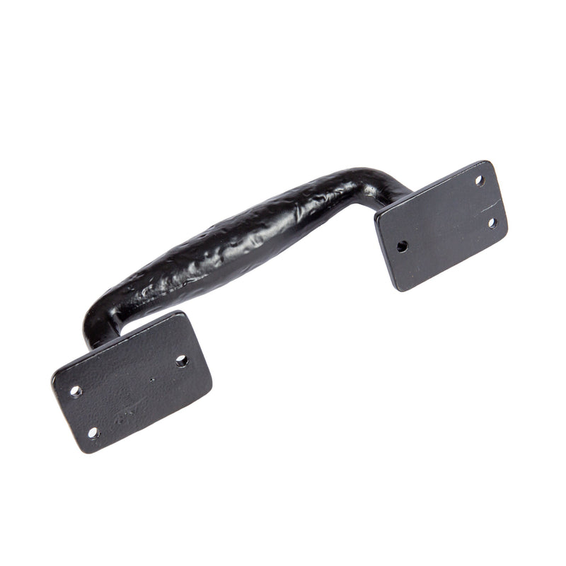 205mm Black Forged Barn Door Handle - By Hammer & Tongs