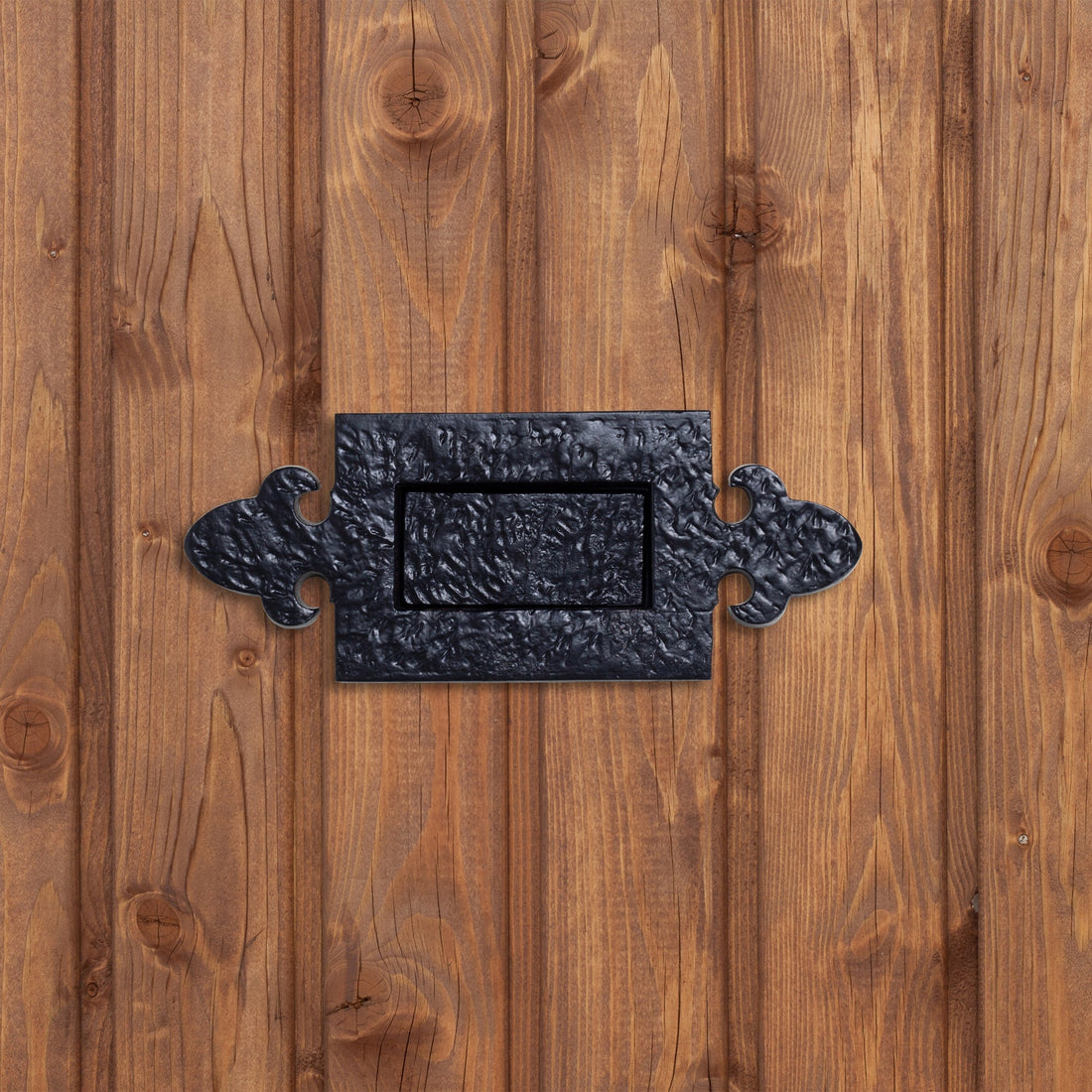 270 x 105mm Black Fleur De Lis Letter Plate