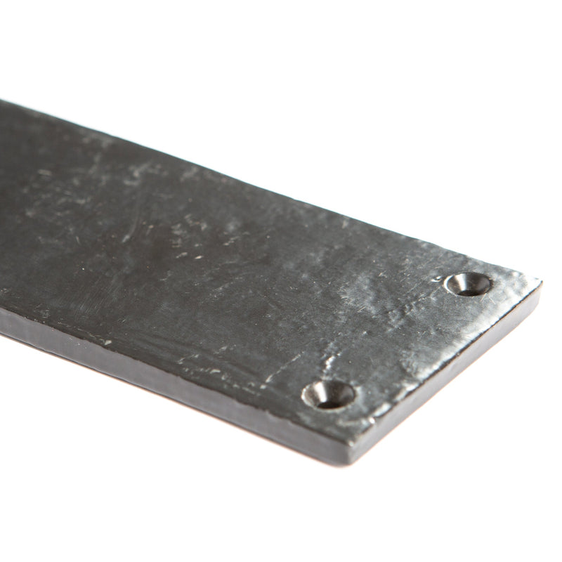 Rustic Door Push Plate - W65mm x H295mm - Black