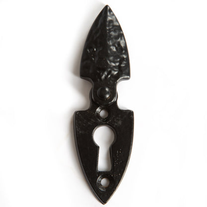 Arrowhead Escutcheon Plate with Cover - W30mm x H55mm - Black