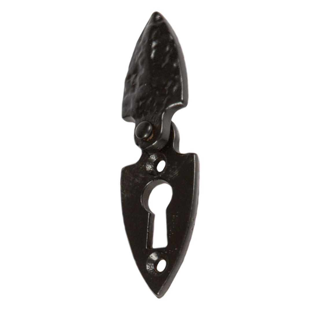 Arrowhead Escutcheon Plate with Cover - W30mm x H55mm - Black