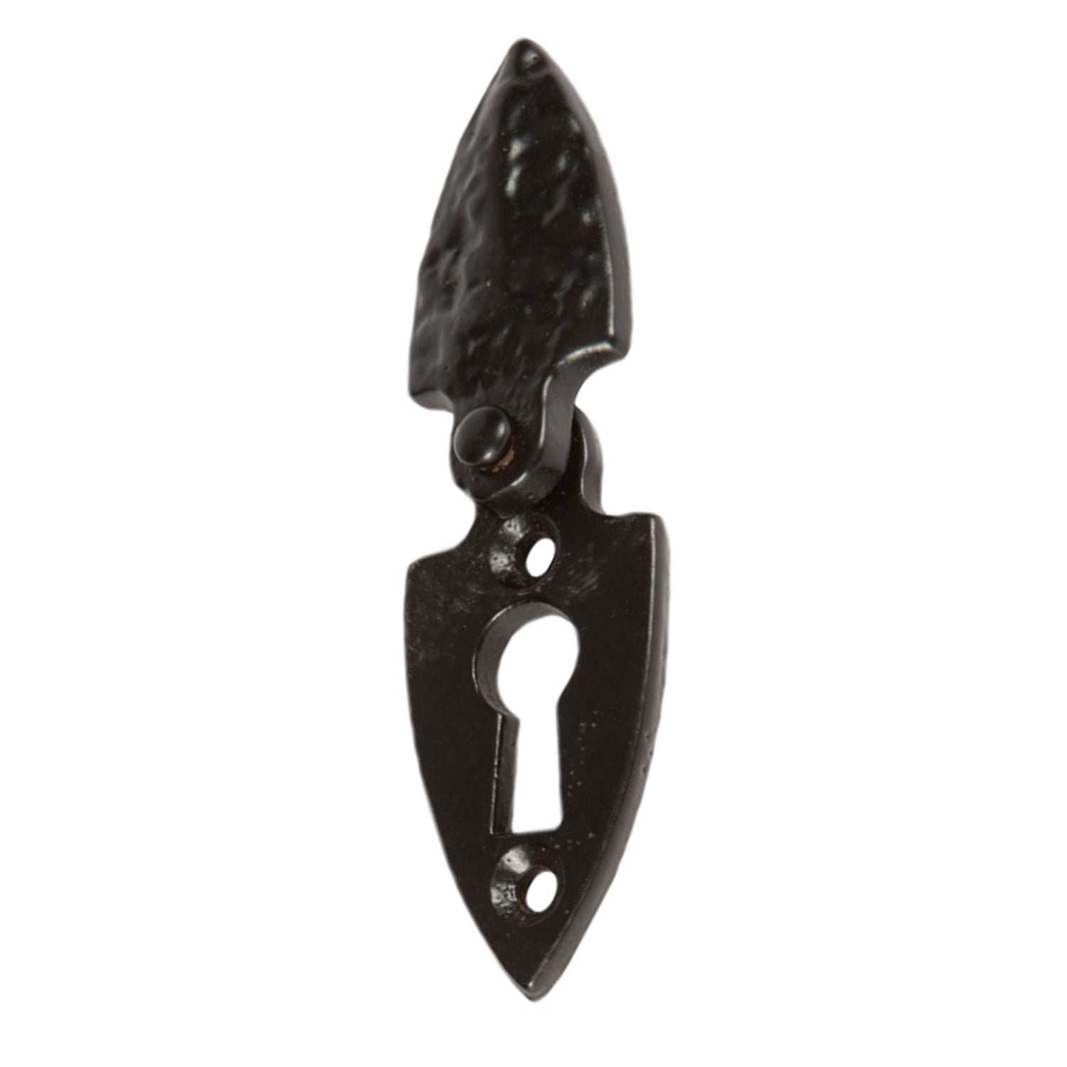 Arrowhead Escutcheon Plate with Cover - W30mm x H55mm - Black