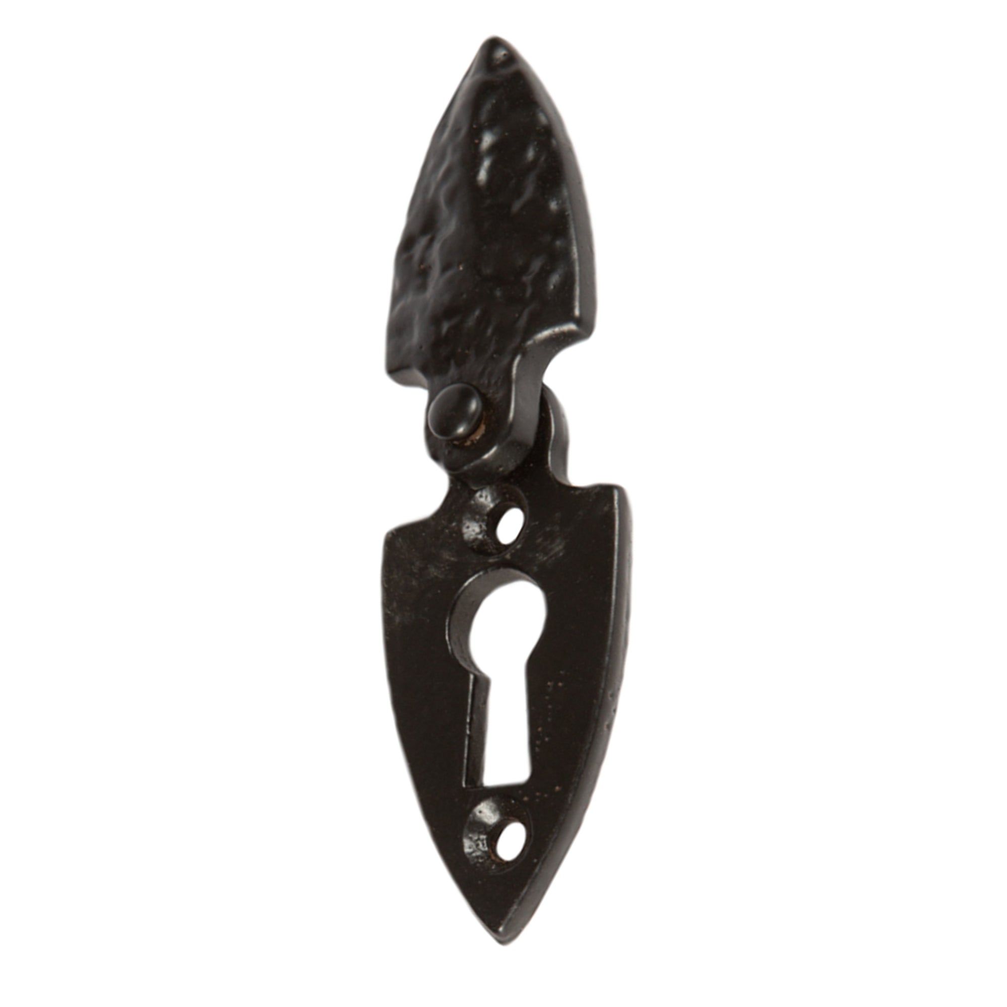 Arrowhead Escutcheon Plate with Cover - W30mm x H55mm - Black