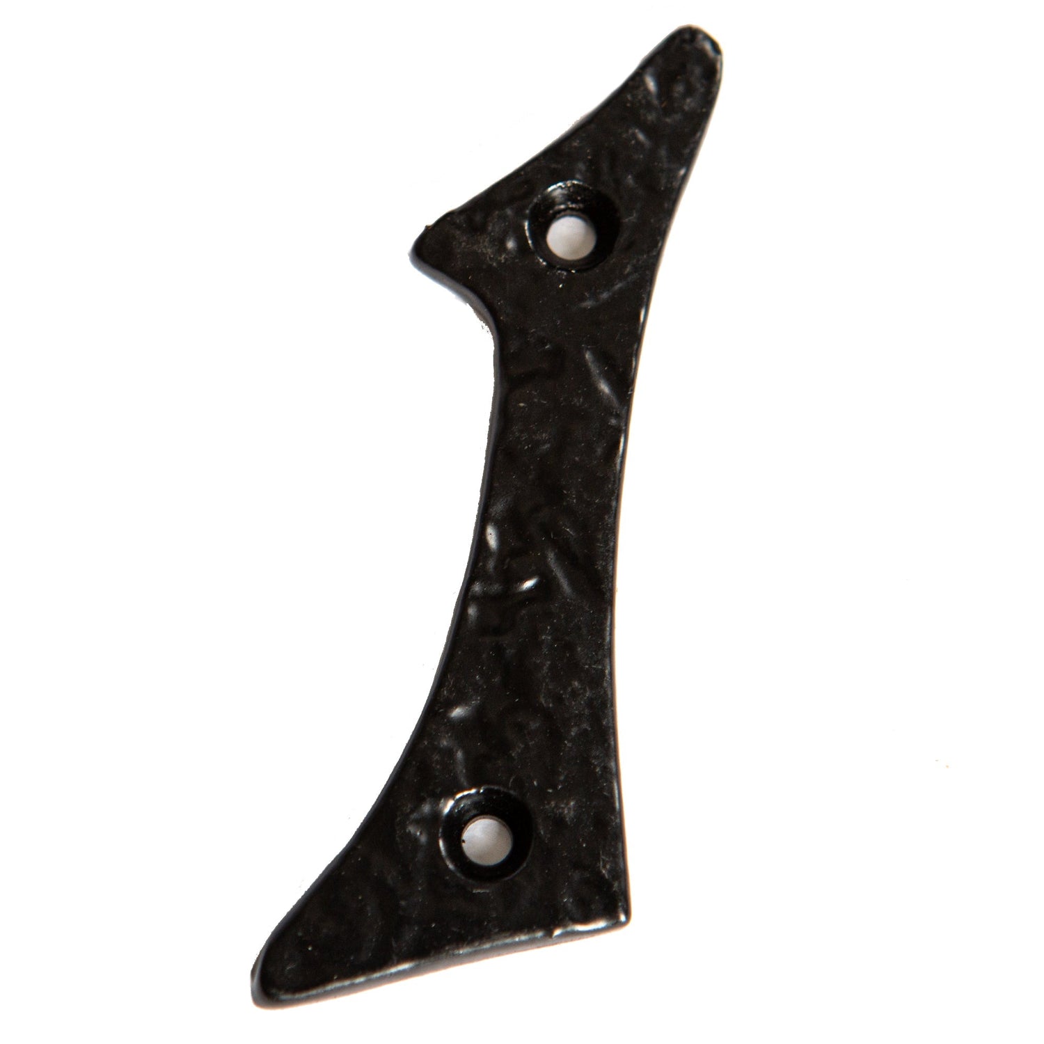 Number 1 Black 80mm Rustic Iron House Number