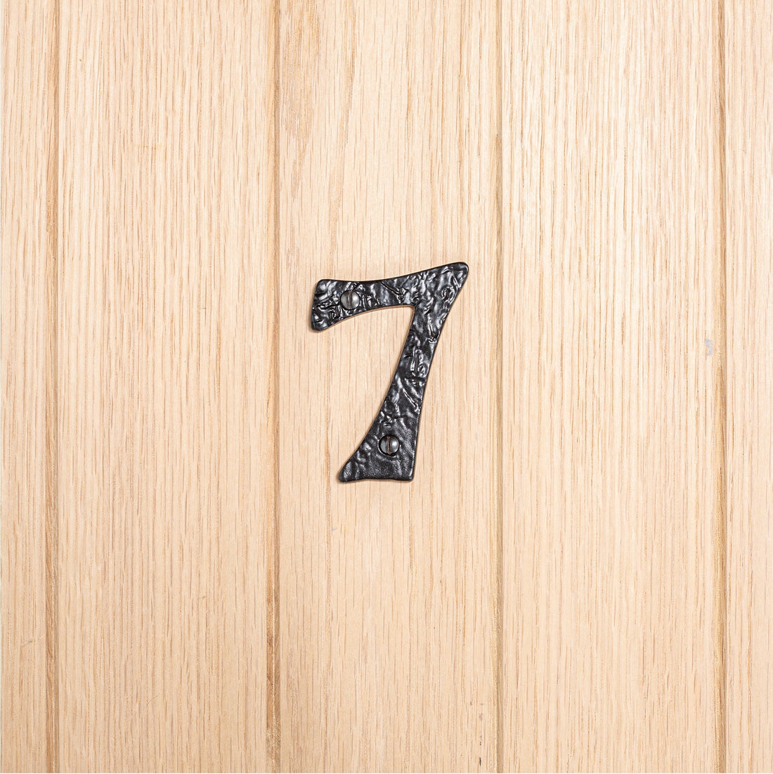 Number 7 80mm Rustic Cast Iron House Number