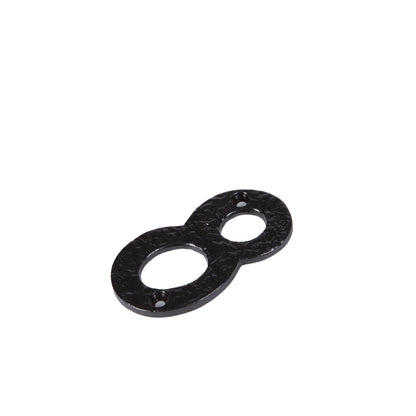 Number 8 Black 80mm Rustic Iron House Number