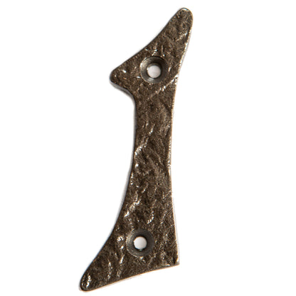 Number 1 80mm Rustic Cast Iron House Number