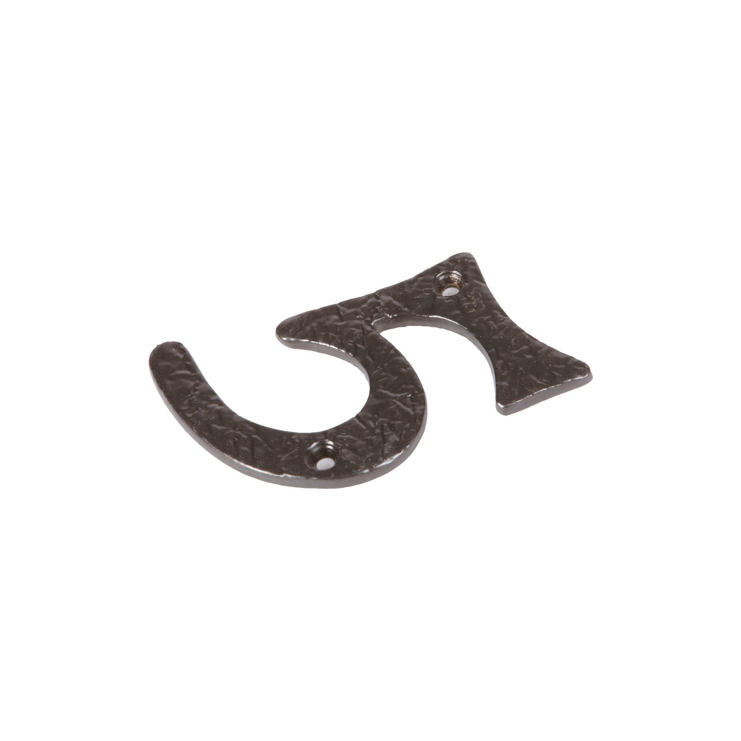 Number 5 80mm Rustic Cast Iron House Number