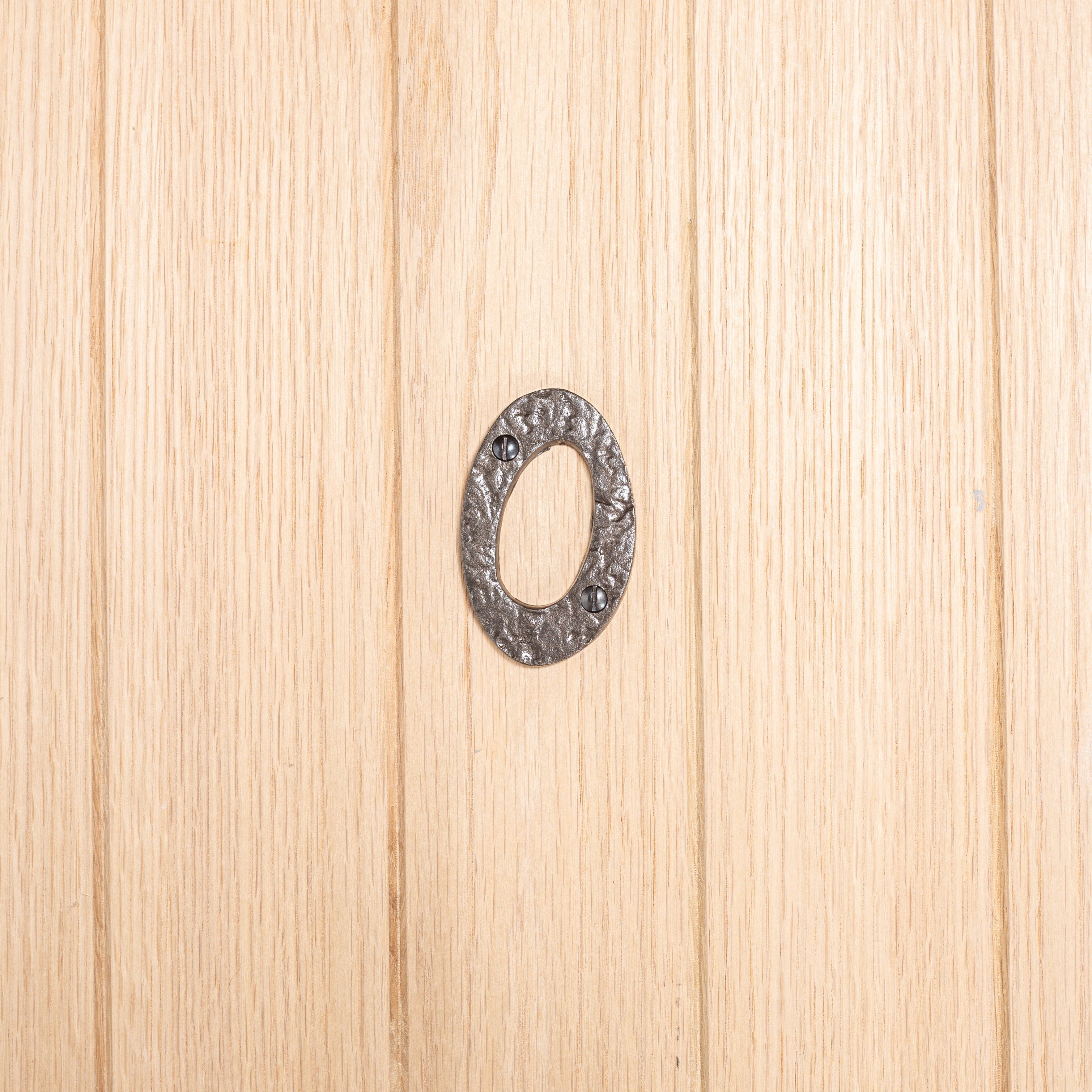 Number 0 80mm Rustic Cast Iron House Number