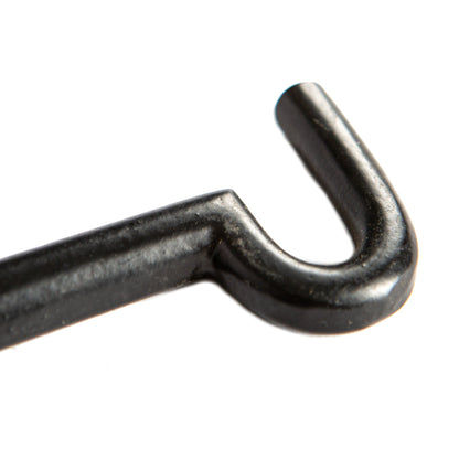 225mm Black Rustic Cabin Hook and Eye