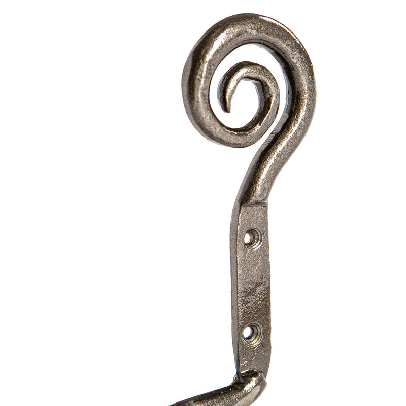 Curly Iron Toilet Roll Holder - W180mm - Raw
