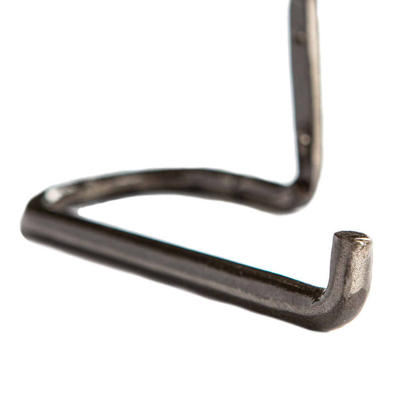 Curly Iron Toilet Roll Holder - W180mm - Raw