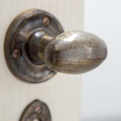 Oval Rim &amp; Mortice Door Knob - W60mm