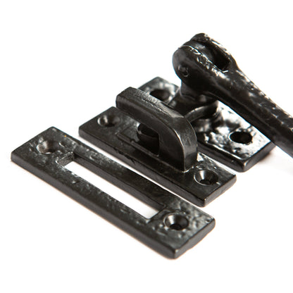 85mm Left Hand Black Curly Tail Window Fastener