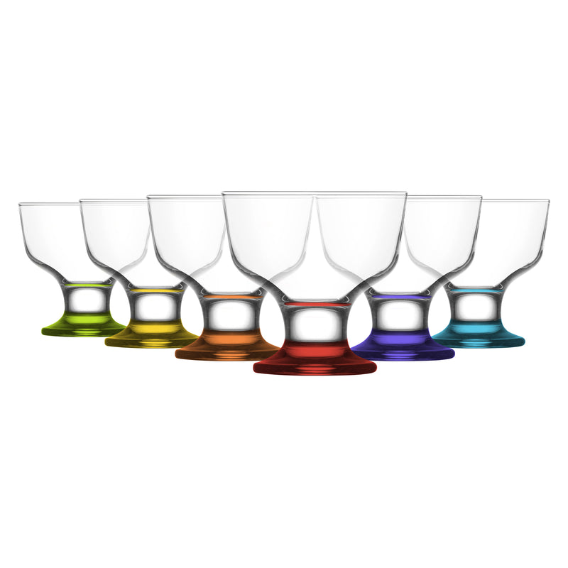 285ml Destina Multicolour Glass Ice Cream Bowl - By LAV