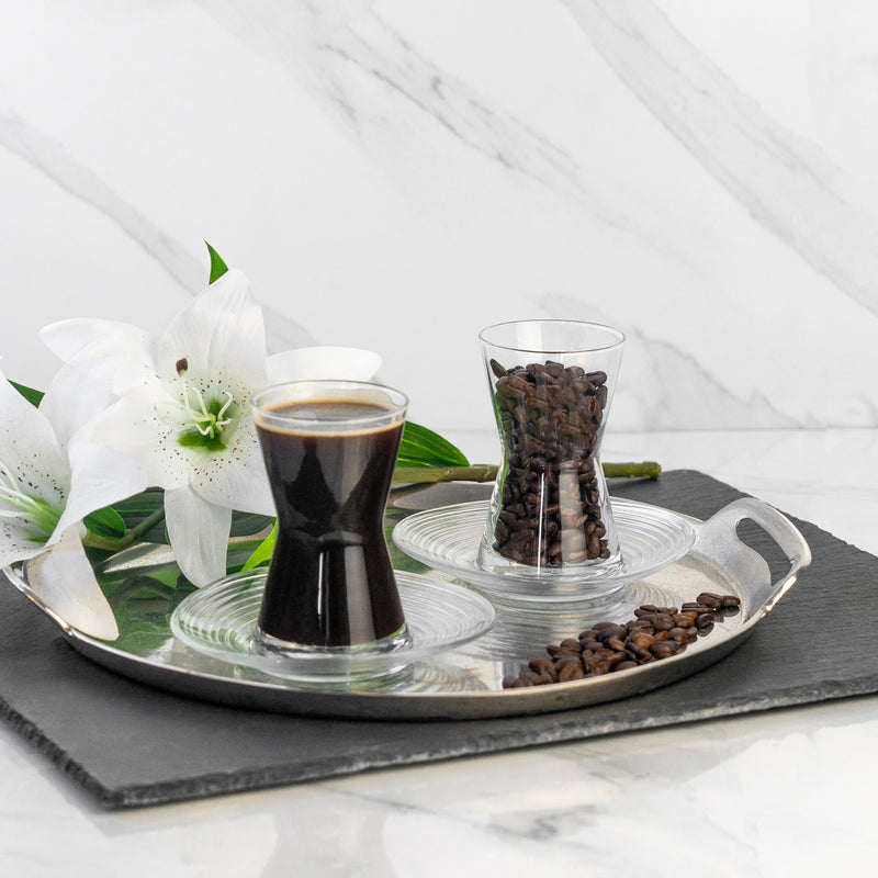 LAV Derin Contemporary Glass Tea Cup - 140ml