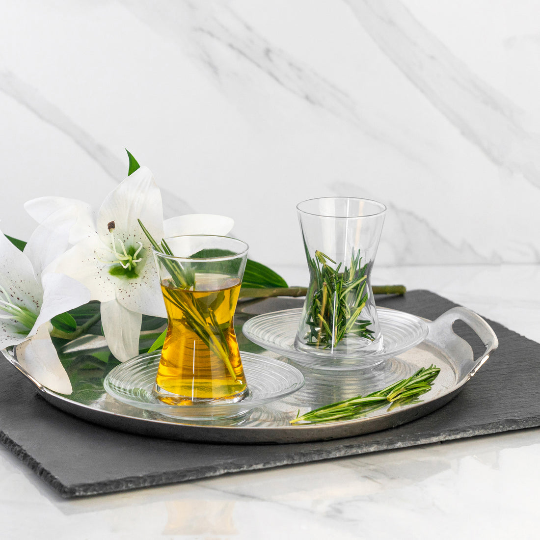 LAV Derin Contemporary Glass Tea Cup - 140ml