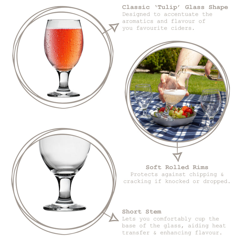 Rink Drink Craft Beer / Ale Glasses - 400ml - Pallet of 1056