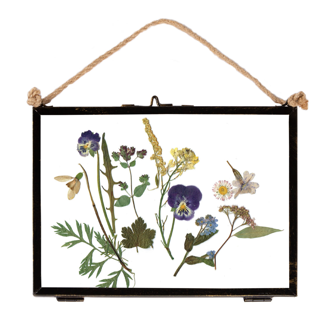 7" x 5" Black Hanging Metal Photo Frame - by Nicola Spring