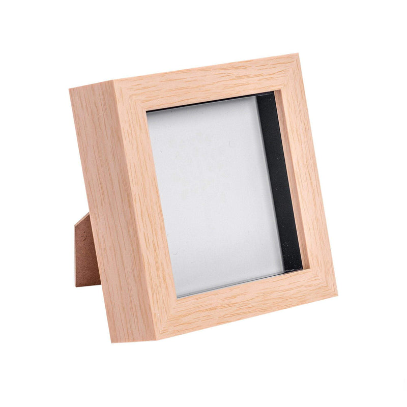 Nicola Spring Box Photo Frame - 4x4 - Light Wood