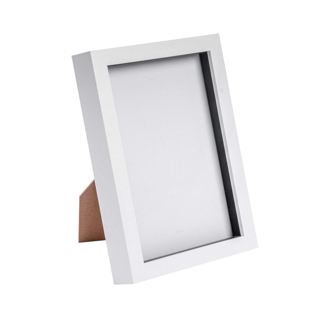 Nicola Spring Acrylic Box Photo Frame - White - 6 x 8 (A5)