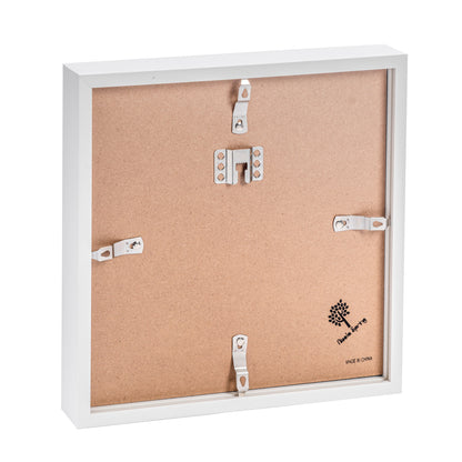 10&quot; x 10&quot; 3D Box Photo Frame - White - by Nicola Spring