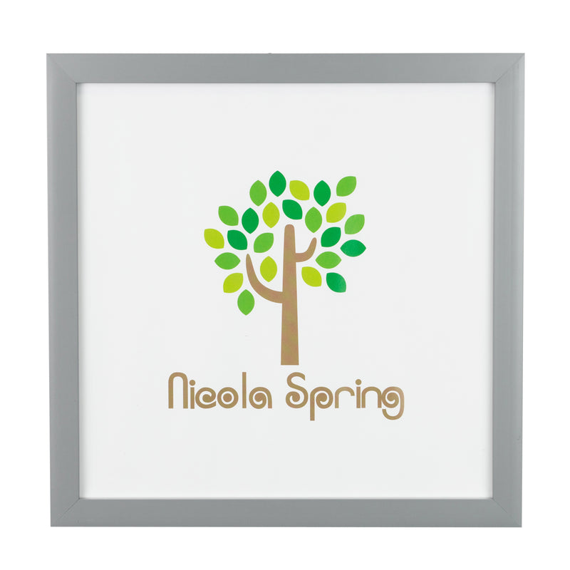 Nicola Spring Box Photo Frame - 10x10" - Grey