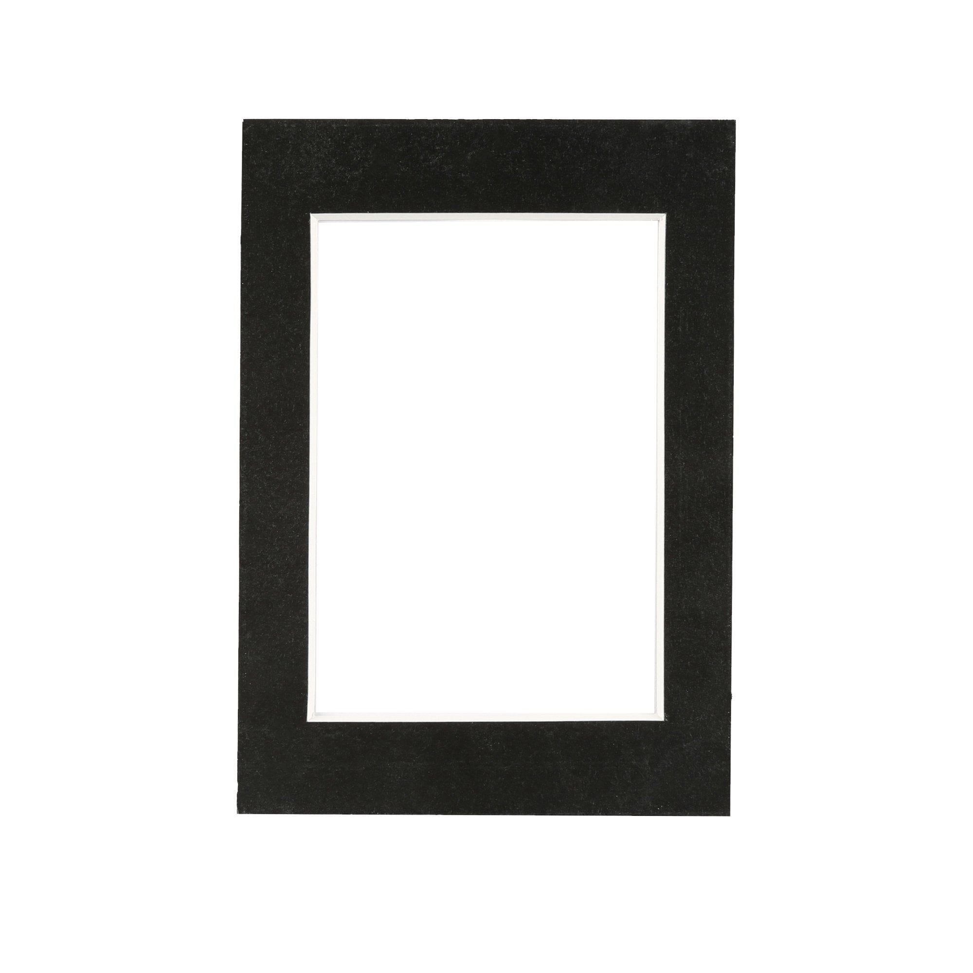 Nicola Spring Picture Mount for 5 x 7 Frame | Photo Size 3.5 x 5 - Black