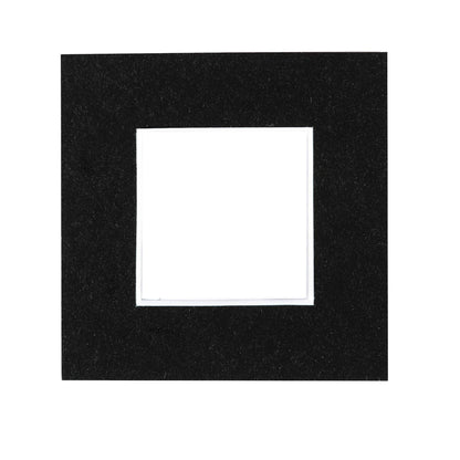 Nicola Spring Picture Mount for 4 x 4 Frame | Photo Size 2 x 2 - Black