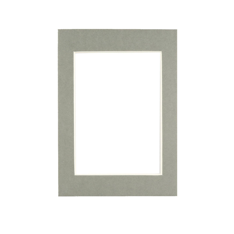 Nicola Spring Picture Mount for 5 x 7 Frame | Photo Size 3.5 x 5 - Grey