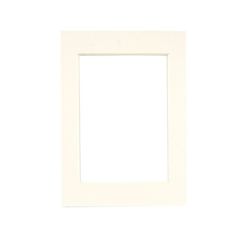 Nicola Spring Picture Mount for 5 x 7 Frame | Photo Size 3.5 x 5 - Ivory