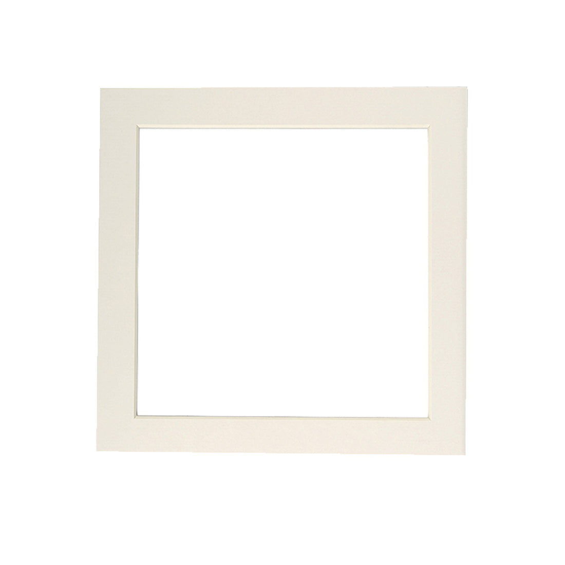 Nicola Spring Picture Mount for 10 x 10 Frame | Photo Size 8 x 8 - Ivory