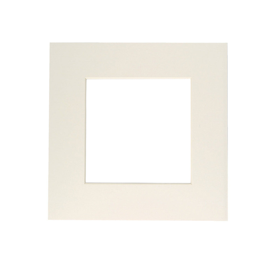 Nicola Spring Picture Mount for 10 x 10 Frame | Photo Size 6 x 6 - Ivory