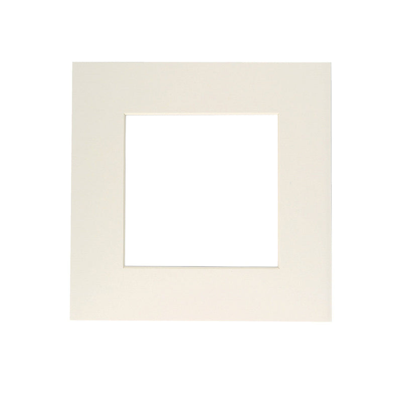 Nicola Spring Picture Mount for 10 x 10 Frame | Photo Size 6 x 6 - Ivory
