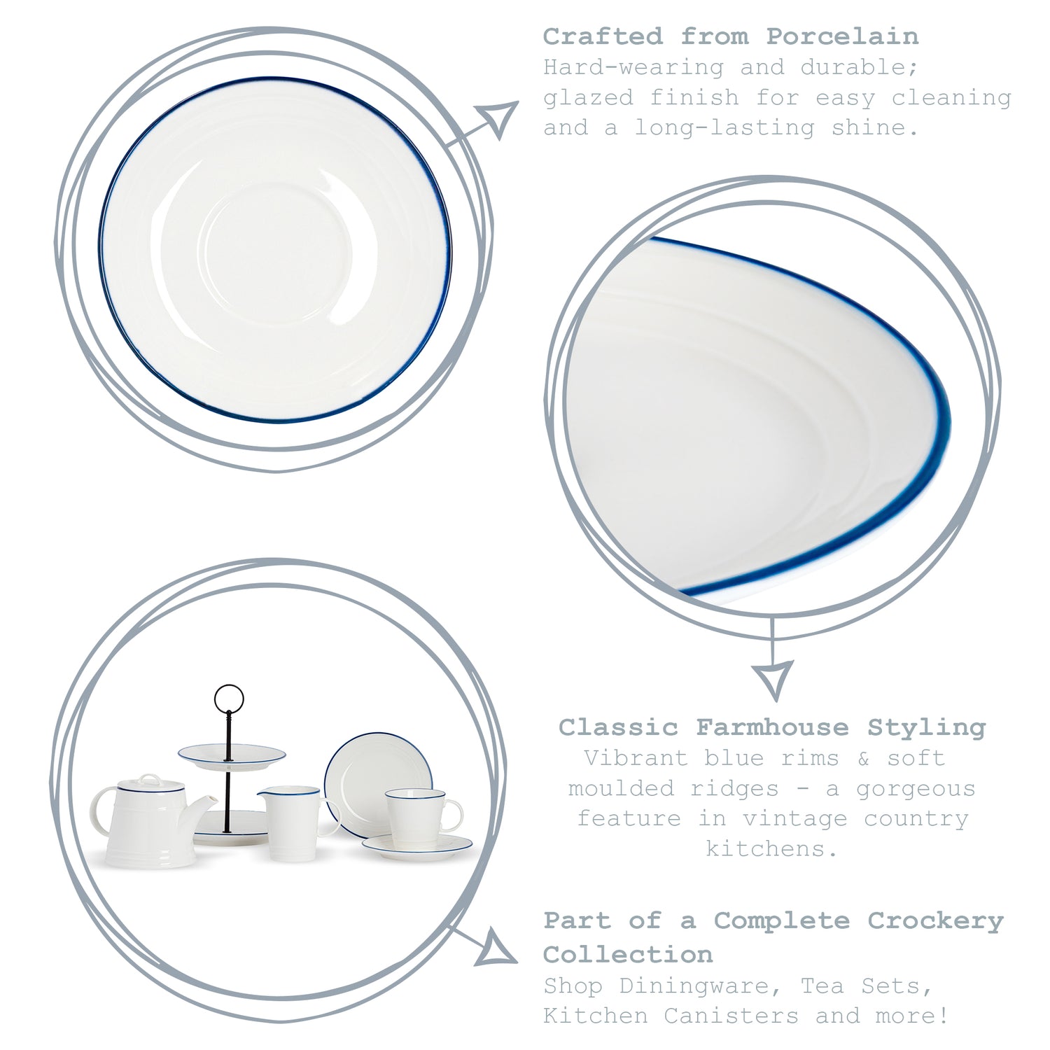 Nicola Spring Farmhouse Soup Plate - 22cm (9&quot;)
