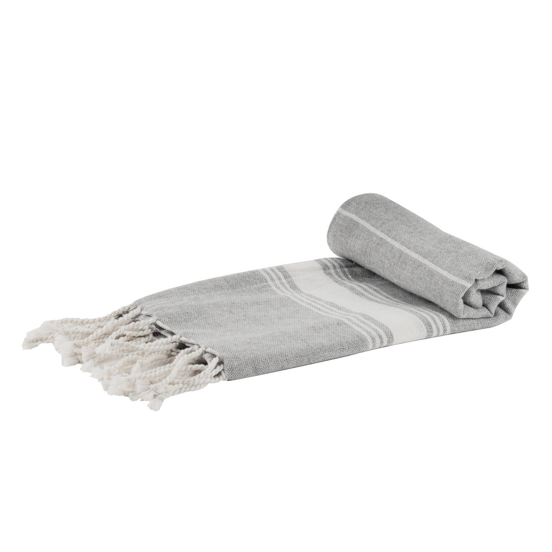 Nicola Spring 100 x 60cm Turkish Cotton Beach Towel - Grey