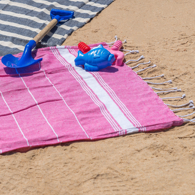 Nicola Spring Kids Turkish Beach Towel - Pink