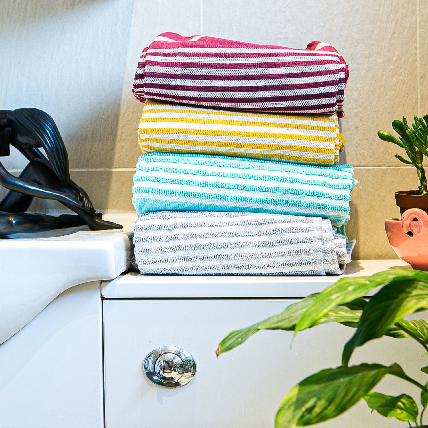 Nicola Spring Deluxe Turkish Cotton Towel - Burgundy