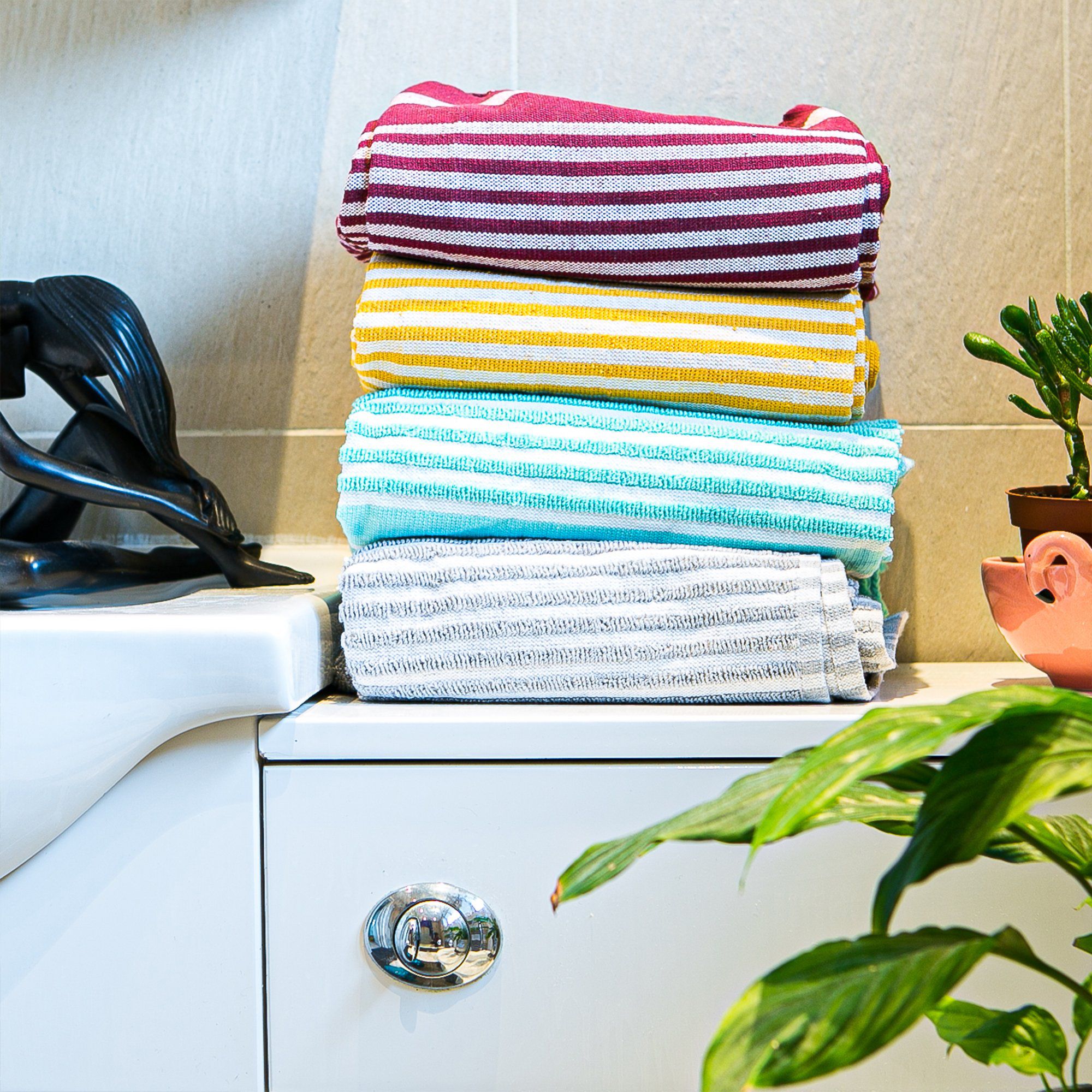 Nicola Spring Deluxe Turkish Cotton Towel - Burgundy
