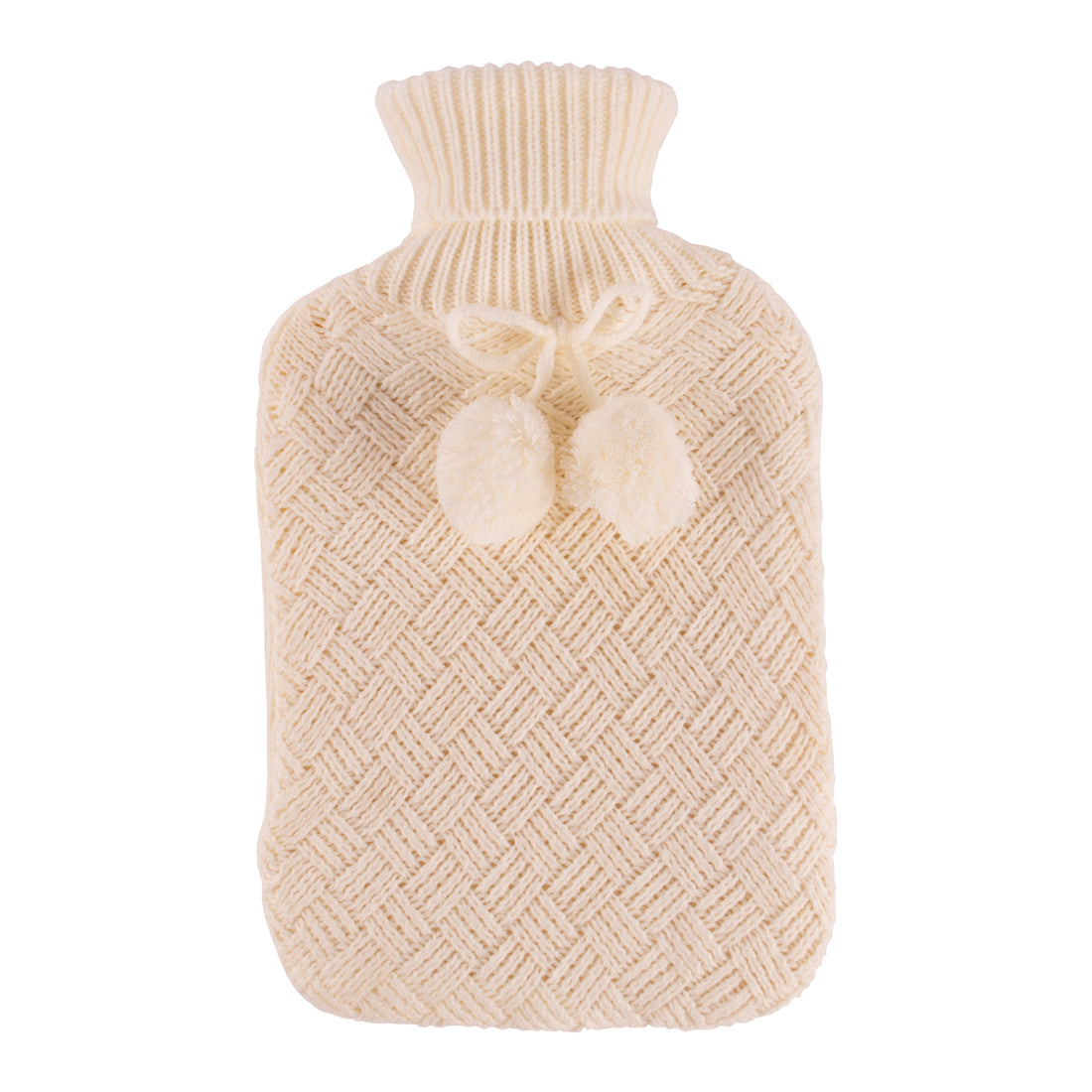 Hot Water Bottle Cover - Knitted - Cream